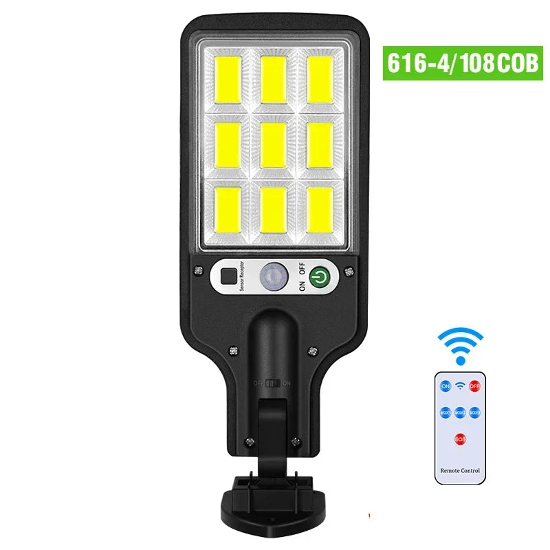 1/2Pcs 100 LED Wall Lights Outdoor Solar Lamp PIR Motion Sensor Solar Powered Sunlight Street Light for Garden Decoration