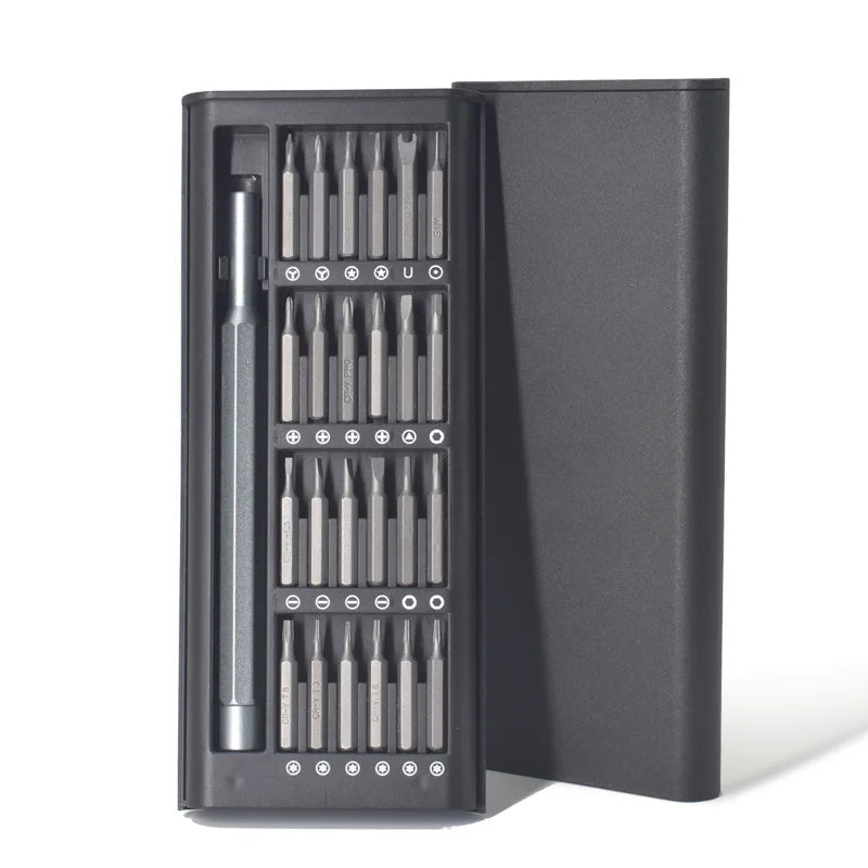Jeu de tournevis de précision 25 en 1 Phillips, Torx, hexagonaux, plats et magnétiques pour iPhone, PC, montre, appareil photo et lunettes