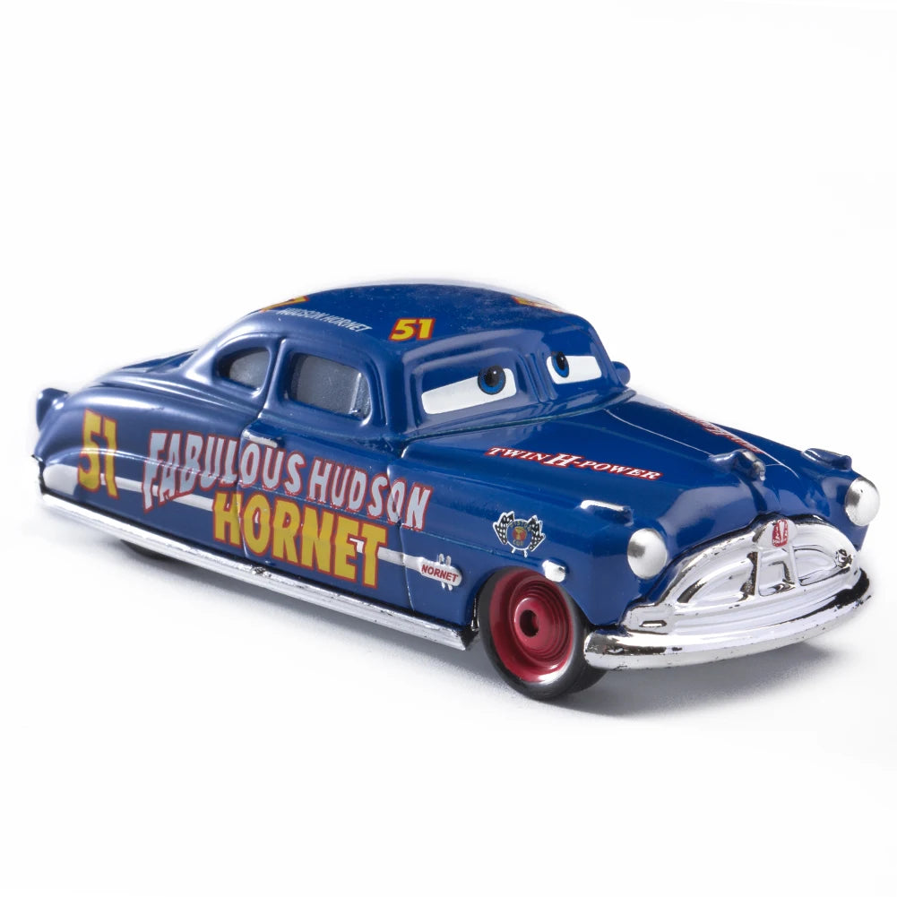 Cars Disney Pixar Cars Lightning McQueen Mater Jackson Storm The King Mater 1:55 Metal Alloy Car Toy Model Toys Children Gifts