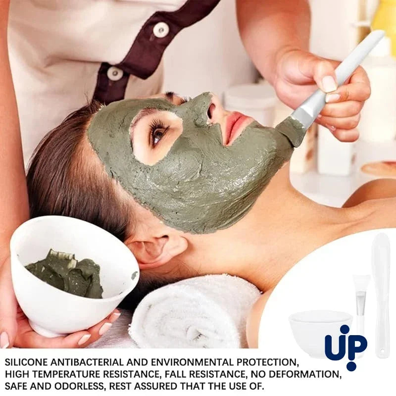 Ensemble de bols à mélanger masques faciaux, kit d'outils de soins du visage, masque en silicone, brosse, applicateur visage, mesure à spatule, cuillère de produits de beauté