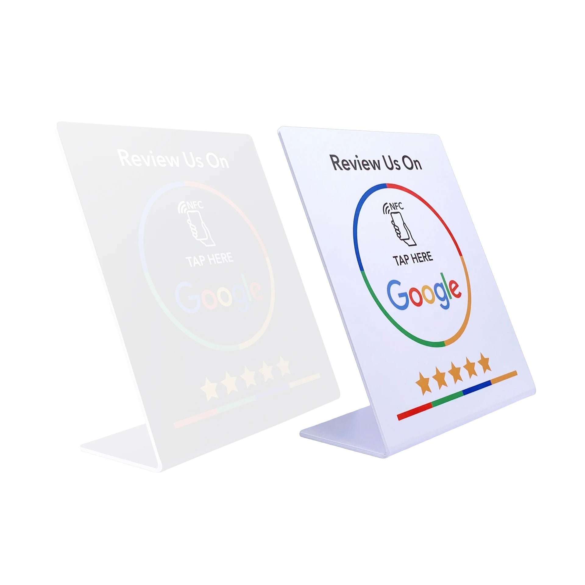 5YOA – Carte d'examen Google NFC, station 13.56Mhz, table programmable, NFC, affichage des avis Google, carte pliable, support de marque debout