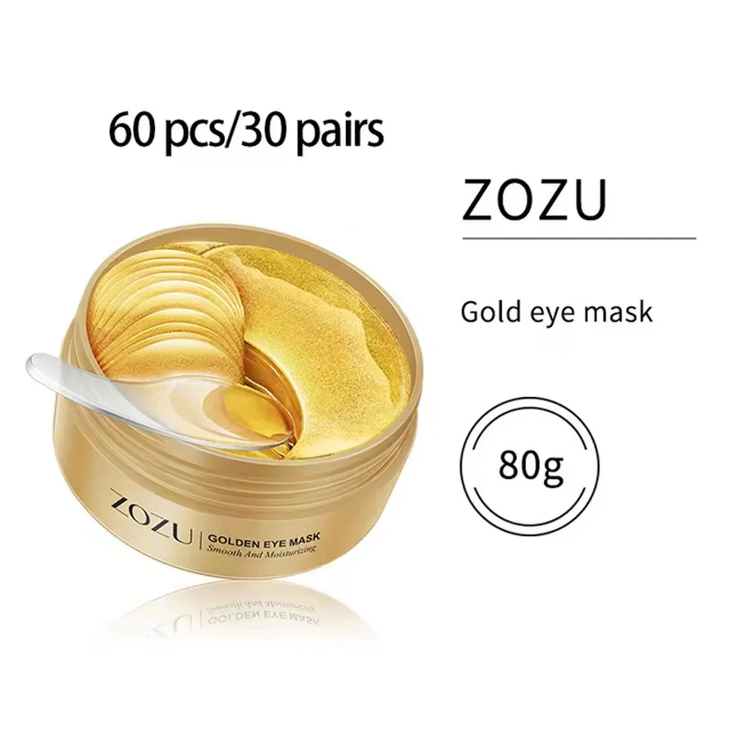 60/120 pièces Masques pour les yeux à l'avocat et à l'or Hydratants et raffermissants Atténuant les poches et les cernes Patchs pour les yeux anti-rides