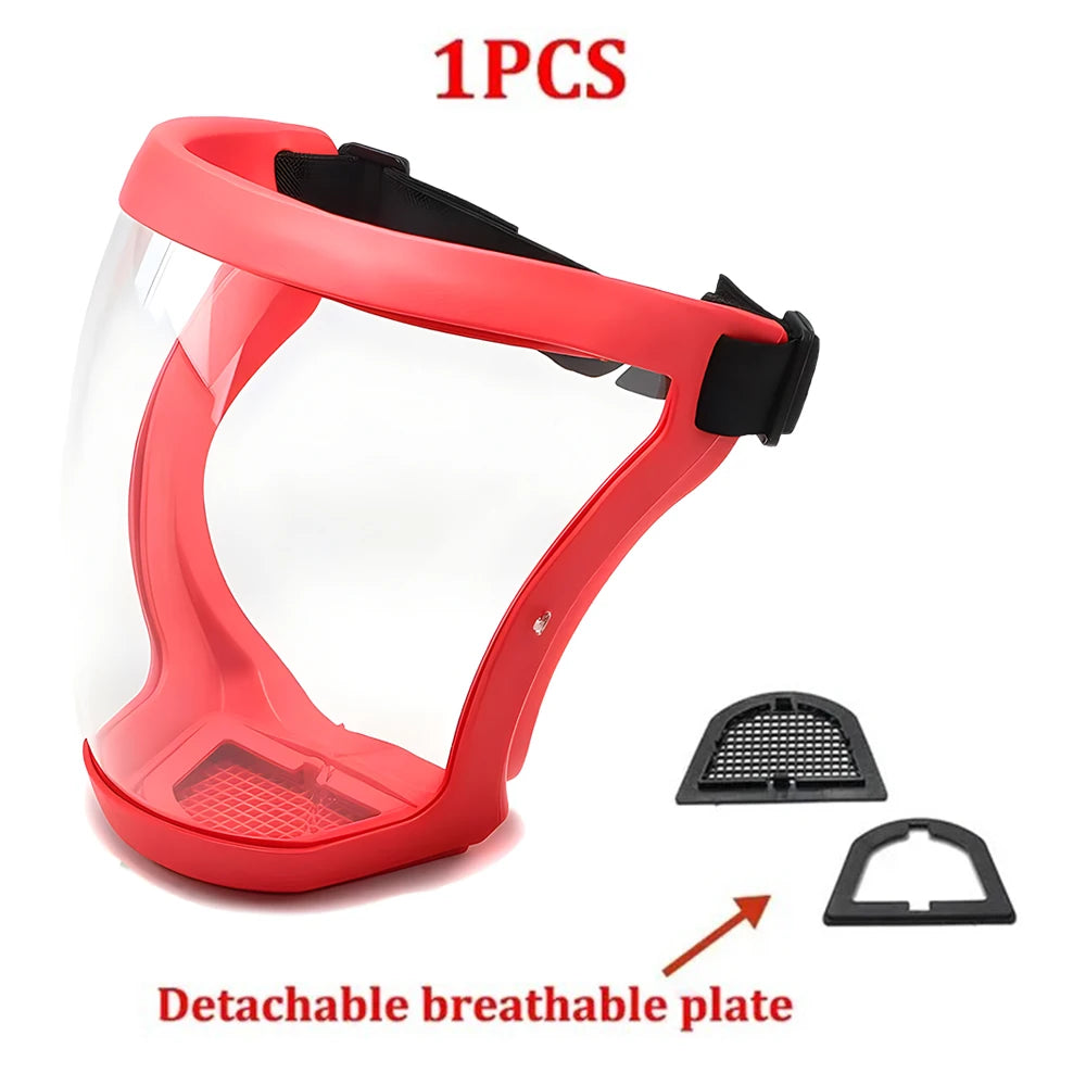 Masque de protection intégrale pour le visage, écran de protection faciale transparent, accessoires et gadgets de cuisine
