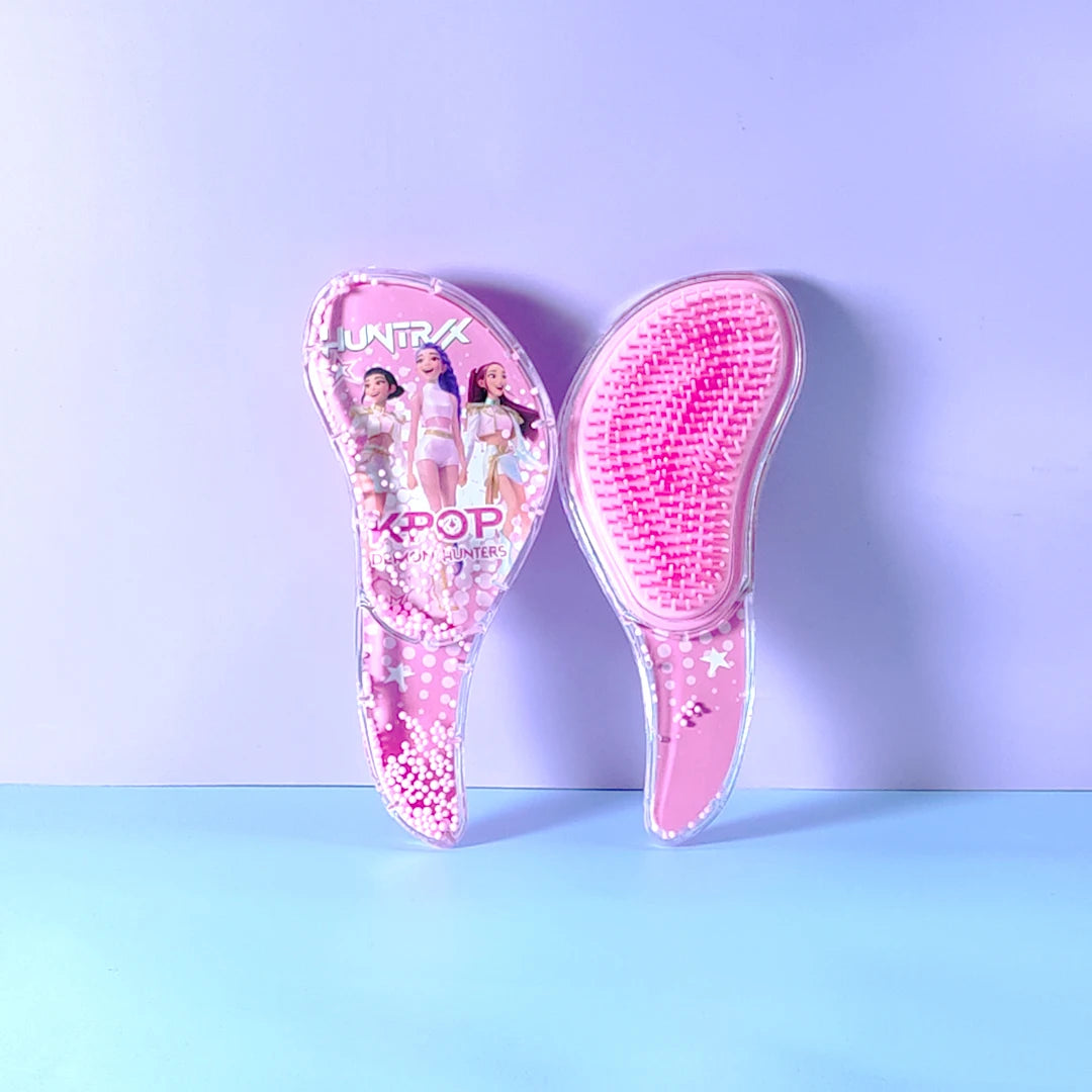 Nouveau peigne à coussin d'air Kpop Demon Hunters, article mignon pour la maison, peigne de massage kawaii, cadeau mignon pour femme, cadeau de Noël mignon et tendance