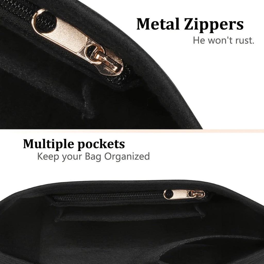 Sac à insertion en feutre adapté au sac à main Longchamp, sac de doublure en tissu feutré, sac de maquillage, Support de voyage, organisateur de sac à main Portable