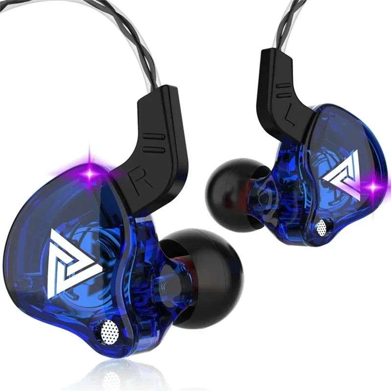 Nouveau casque sport avec microphone, écouteurs filaires 3,5 mm QKZ AK6, écouteurs intra-auriculaires stéréo pour iPhone, casque de course avec micro intégré