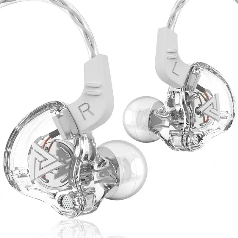 Nouveau casque sport avec microphone, écouteurs filaires 3,5 mm QKZ AK6, écouteurs intra-auriculaires stéréo pour iPhone, casque de course avec micro intégré