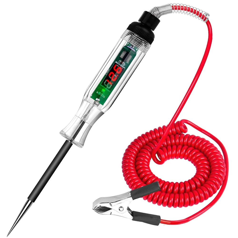 Testeur de Circuit de tension de voiture et camion, 6V 12V 24V, sonde de Diagnostic automobile, stylo de Test, ampoule, stylo de mesure électrique, outils de réparation