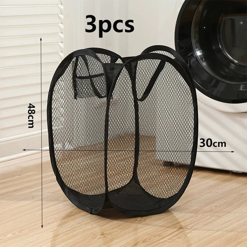 Panier à vêtements sales squelette ventilé, pliable, rangement facile, Portable, grande capacité