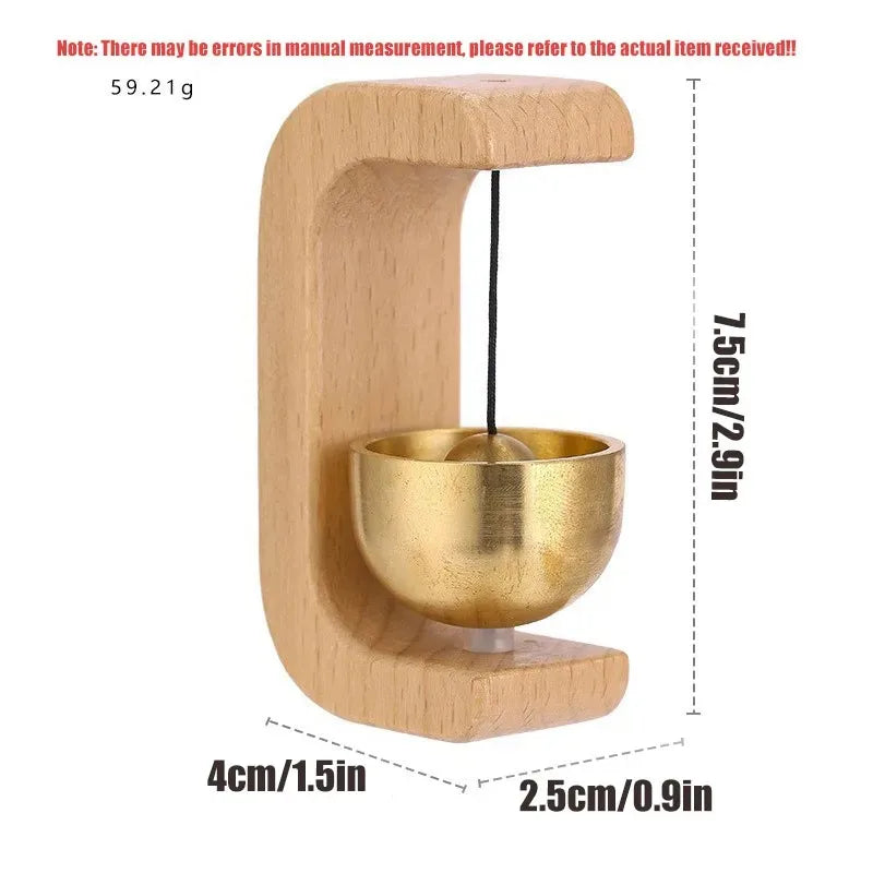 Carillons éoliens japonais en bois à suspendre, sonnette sans fil, clochette décorative pour porte d'entrée, pour l'ouverture de la maison
