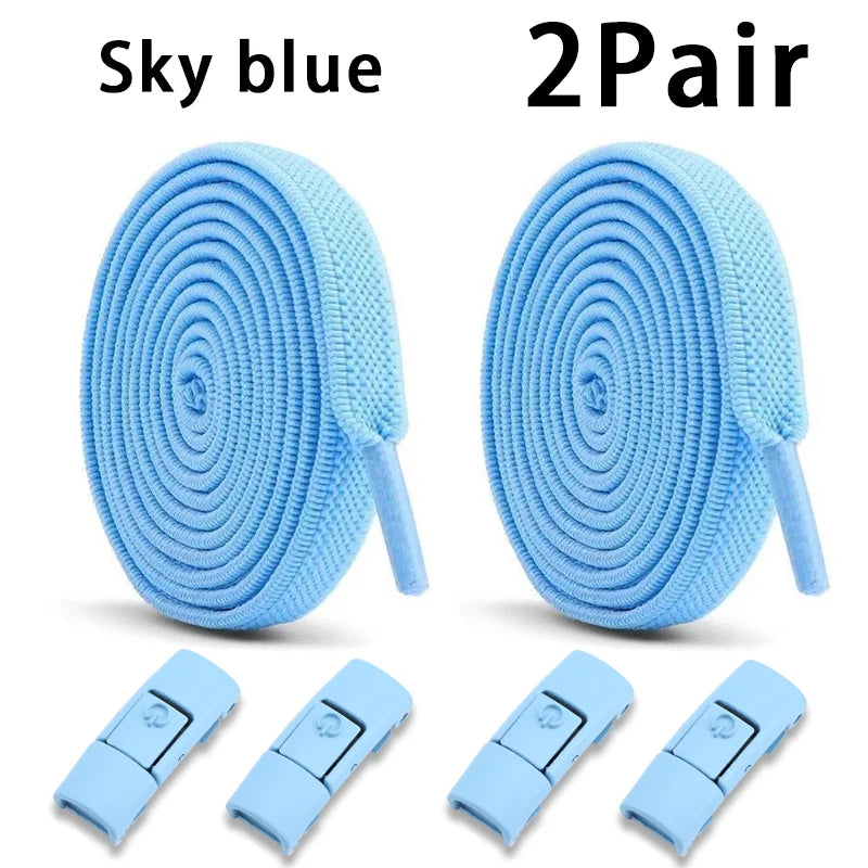 Lacets élastiques baskets Tennis sans cravate lacets de chaussure serrure lacets sans attaches enfants adulte lacet chaussures accessoires 1 paire/2 paire