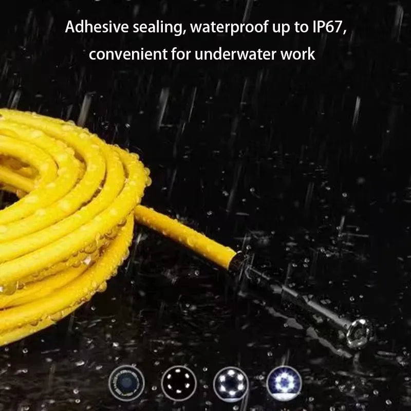 Caméra d'endoscope à câble souple flexible avec sonde de 12 mm et port Type-C, compatible avec PC Xiaomi et système d'imagerie haute qualité HUAWEI