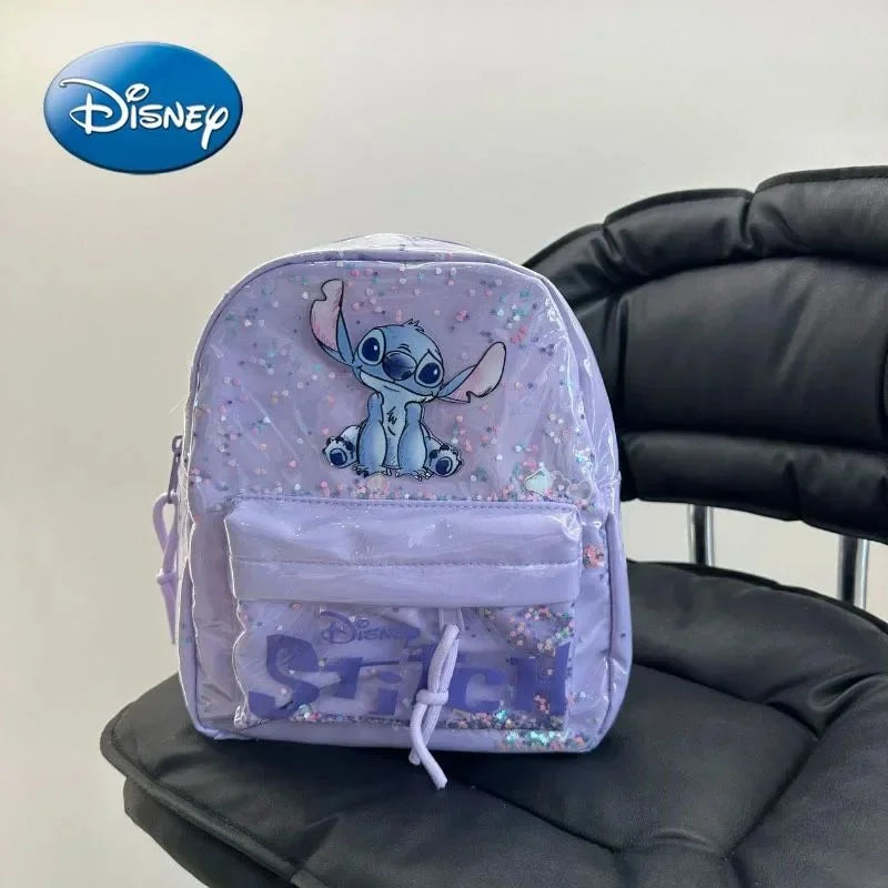 Sac à dos dessin animé Disney Mickey Mouse, sac d'école en toile Minnie pour femmes, sac à dos de grande capacité à la mode