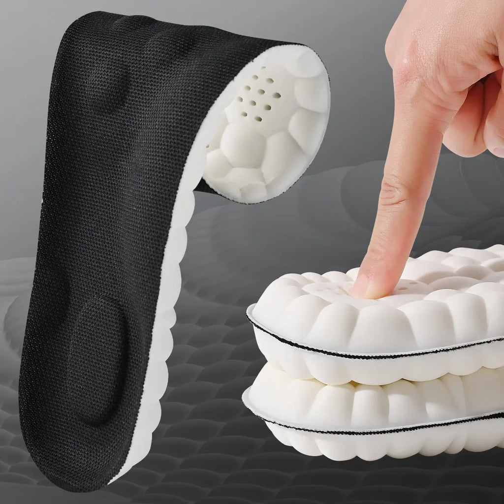 Semelles intérieures de Sport en Latex, 1/2/4 paires, coussinets de chaussures souples à haute élasticité, orthèses respirantes, coussin d'absorption des chocs, Support d'arc