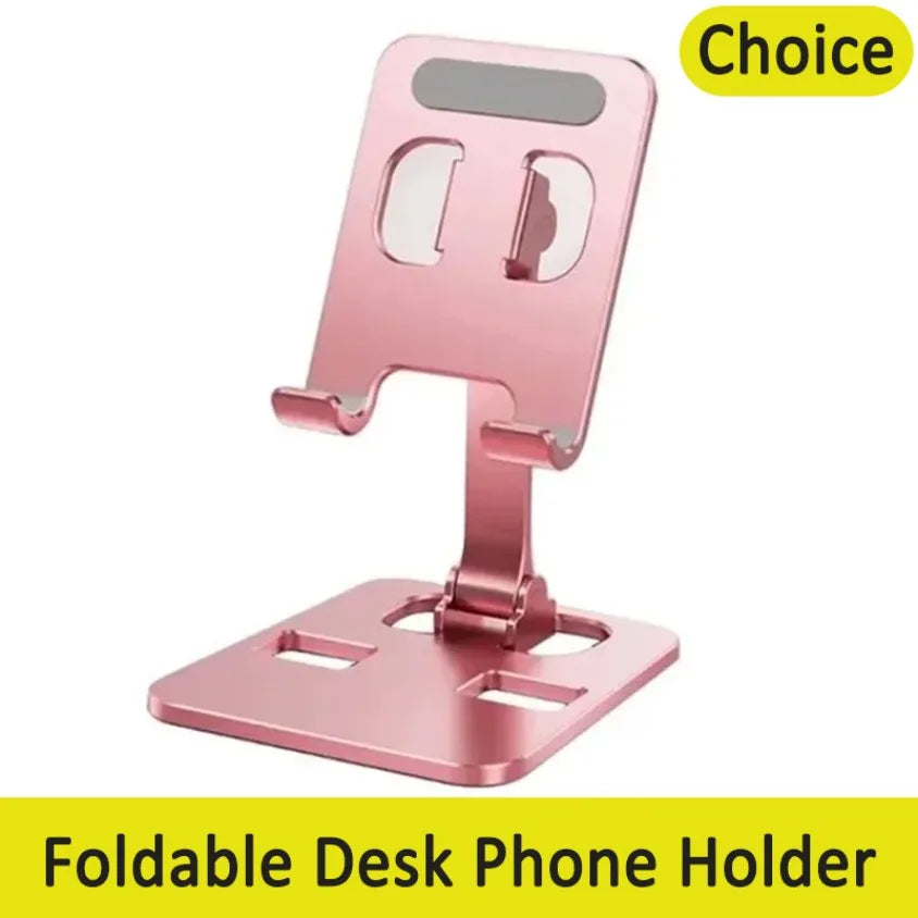 Support de bureau pliable universel Muzisn pour téléphone et tablette, compatible iPhone 12, 13, 14, 15 et 16 pouces, avec support en métal.