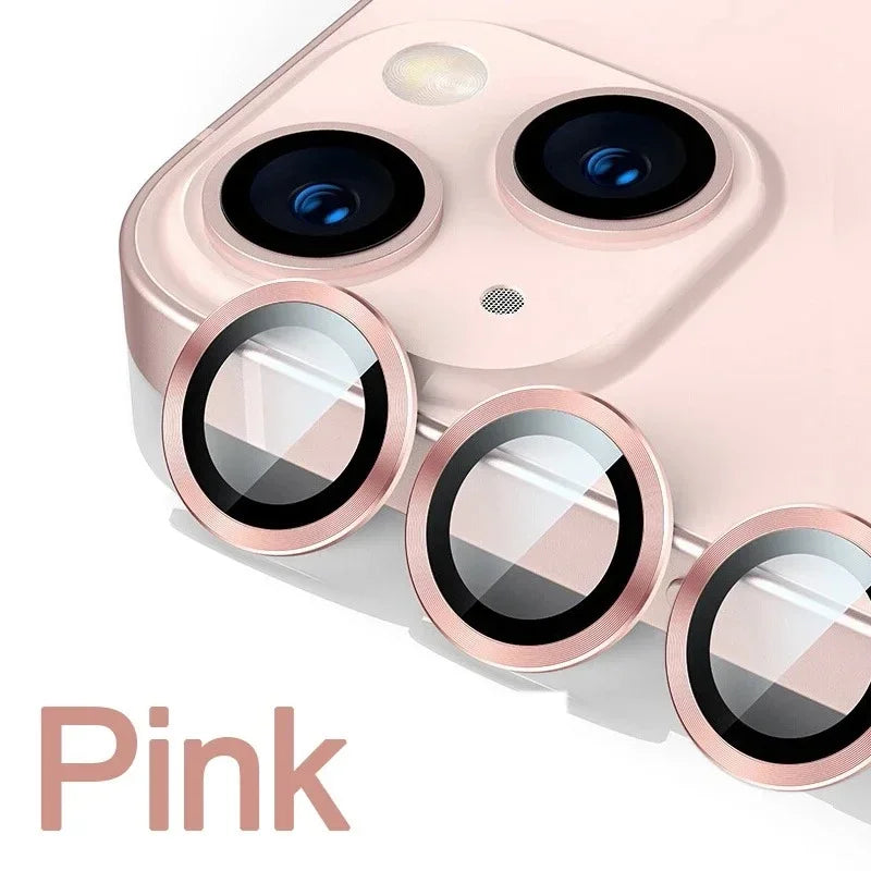 Lot de 2 à 3 protections d'objectif en métal pour iPhone 11, 12, 13, 14, 15 Pro Max, 15, 14 Plus, 13, 12 Mini et iPhone 14 Pro Max