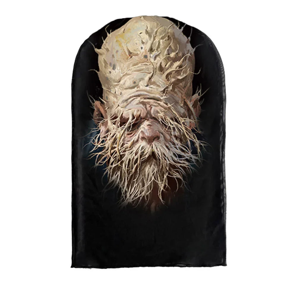 Masque Kanye imprimé en 3D pour cosplay, masque intégral en maille extensible pour hommes et femmes, déguisement de rôle, cagoule tendance pour Halloween