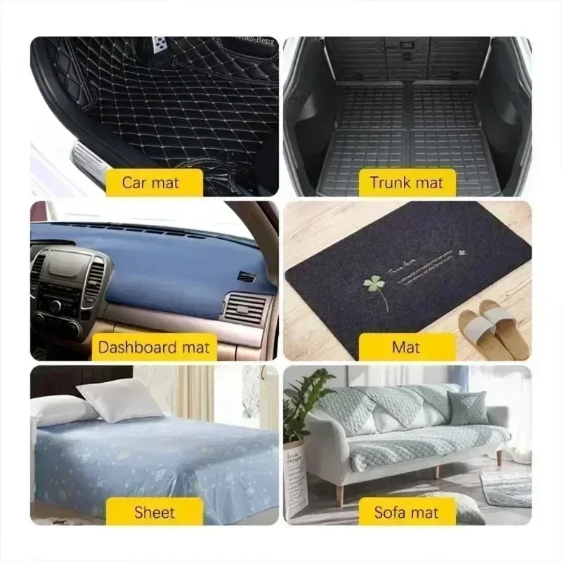 Nouveaux autocollants de fixation de tapis Double face, haute adhérence pour tapis de voiture, patchs fixes, tapis de sol de maison, bandes antidérapantes