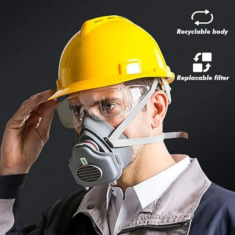 Masque antipoussière, protection de masque, polissage de poussière industrielle, décoration d'usine de ciment de mine de charbon, masque respiratoire 3700