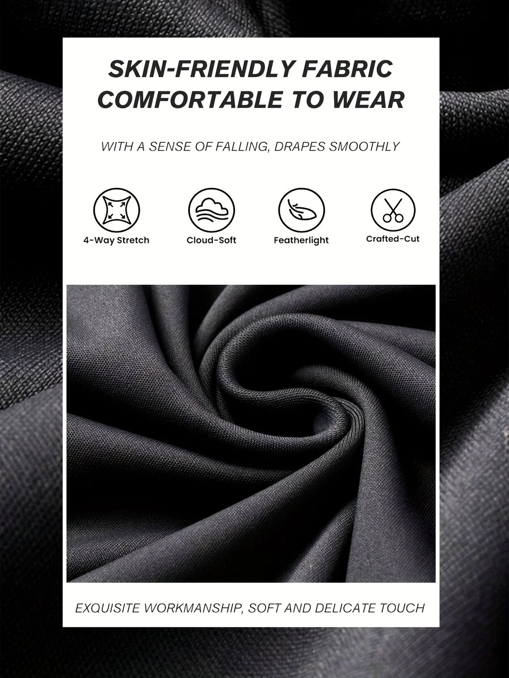 Pantalon évasé taille haute moulant pour femme, idéal pour le printemps et l'été ; pantalon noir long à jambes fines et larges pour femmes minces