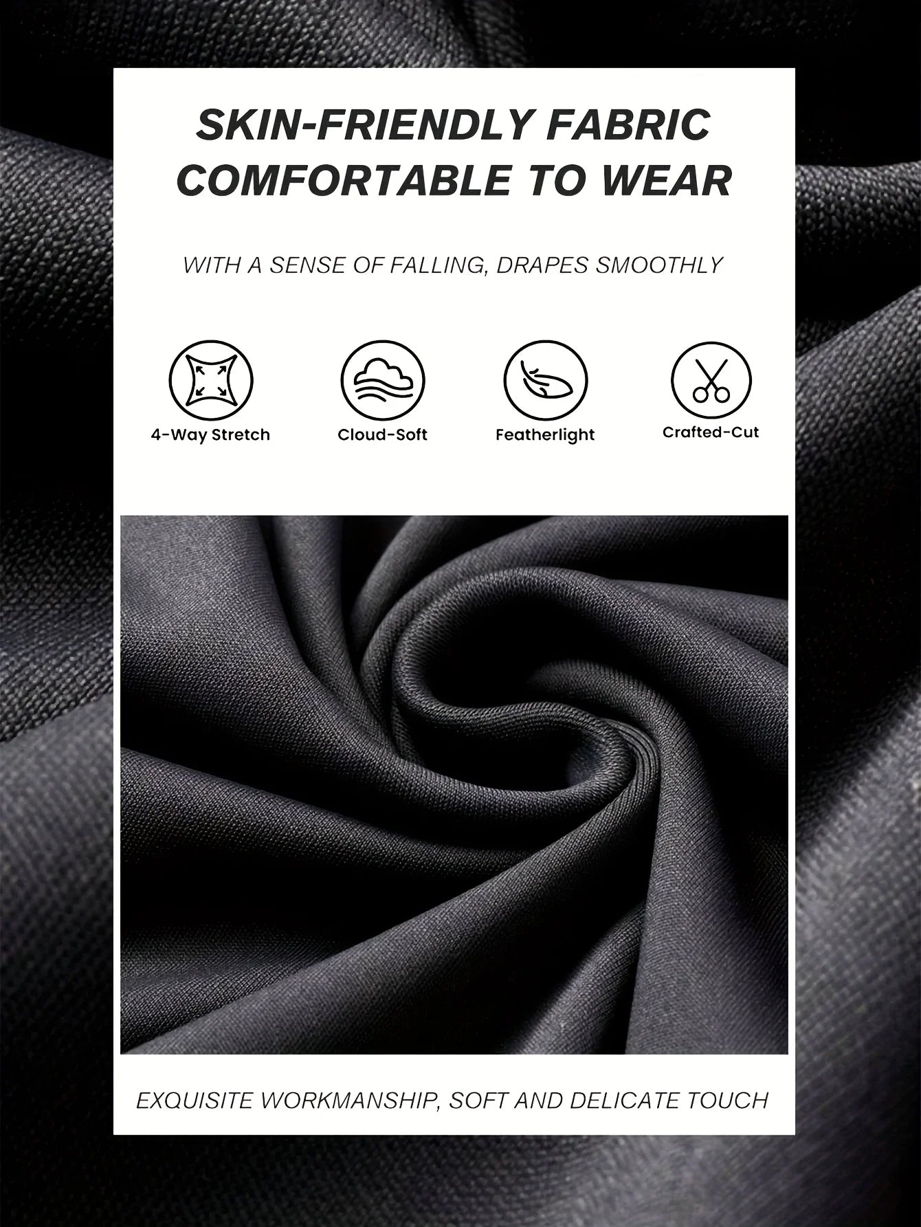Pantalon évasé taille haute moulant pour femme, idéal pour le printemps et l'été ; pantalon noir long à jambes fines et larges pour femmes minces