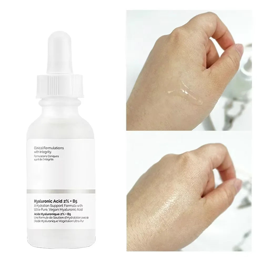 Sérum à 2 % d'acide hyaluronique + vitamine B5 : Hydratant, nourrissant et lissant pour le visage sec. Soin du visage. Réduit les pores. Sérum hydratant