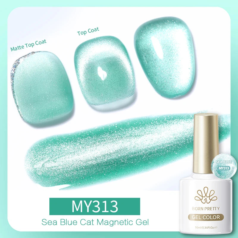 Vernis à ongles magnétique gel BORN PRETTY 10 ml Argent Clair de Couleur Chat - Accessoires pour les ongles - Vernis semi-permanent pour ongles d'automne et d'hiver