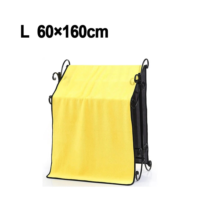 Serviette de lavage de voiture Ultra douce, chiffon d'entretien de voiture en microfibre, chiffon de séchage de nettoyage de voiture, chiffons de nettoyage à Double couche