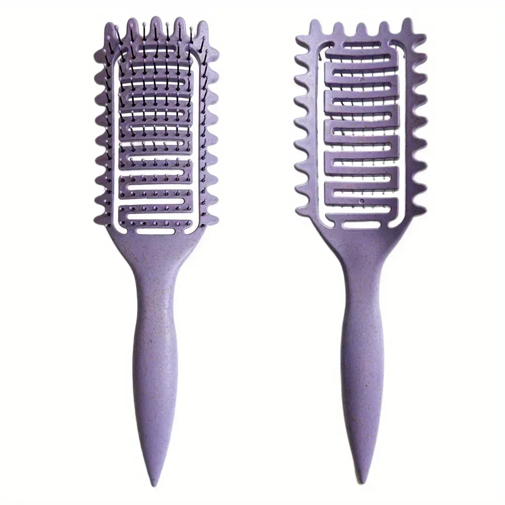 Brosse à cheveux démêlante ajourée pour définir les boucles, peigne pour cheveux emmêlés et bouclés, façonnant les boucles, outils de coiffure