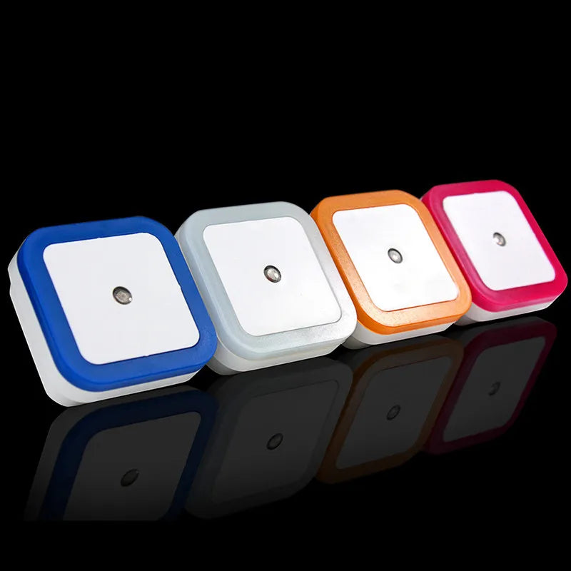 Capteur sans fil LED veilleuse ue prise américaine Mini veilleuses carrées pour bébé enfants salon chambre couloir lampe d'éclairage