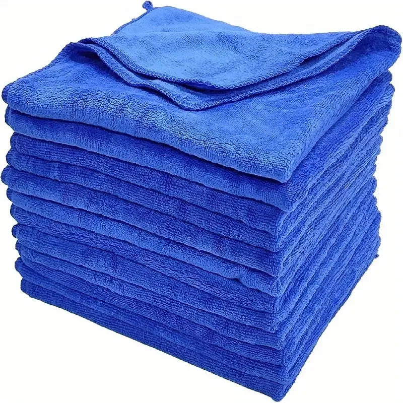 Serviettes en microfibre, 10 pièces, chiffon de séchage pour lavage de voiture, chiffons de nettoyage ménager, chiffon de polissage pour détails automobiles, outils de nettoyage pour la maison