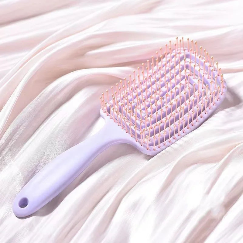 Peigne de Massage élastique ajouré, brosse à cheveux, peigne de Massage du cuir chevelu, démêlant, séchage rapide, outil démêlant, 1 pièce