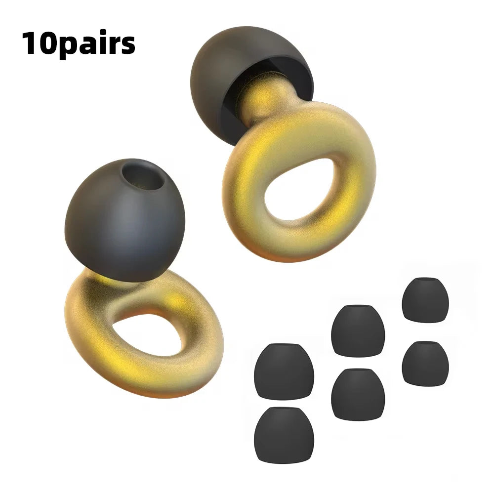 Silicone Earplugs for Swimming Sleep Noise Cancel Noise Reduction-Soundproof Reduce Disturbances -Quality Earplugs