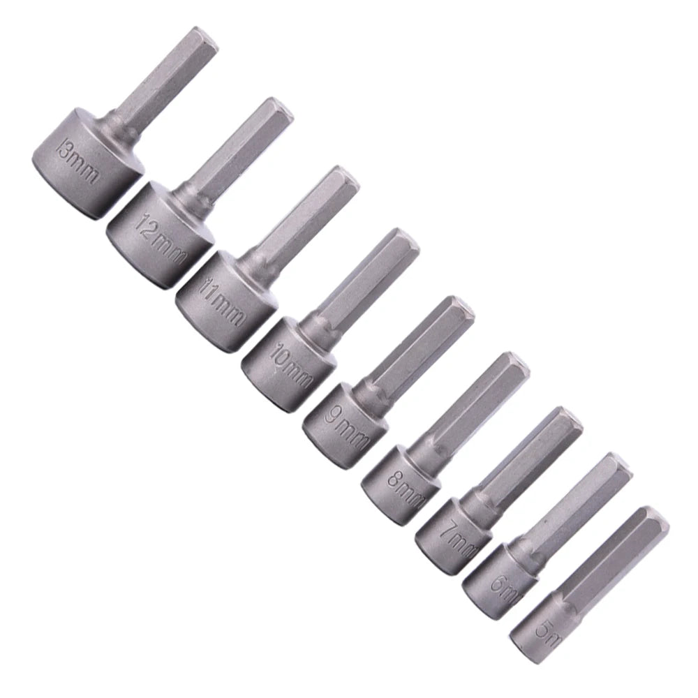 Clé hexagonale intérieure à douille puissante, poignée hexagonale, tournevis, tige d'extension, tournevis pneumatique, ensemble d'outils d'insertion