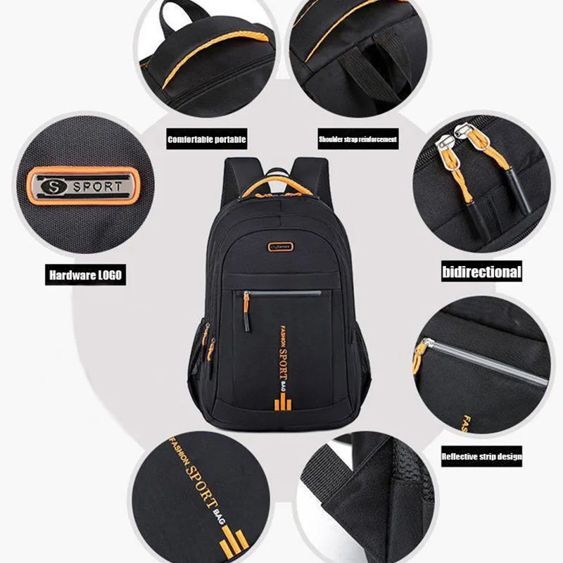 Printemps nouveau sac à dos mâle loisirs affaires voyage sac à dos grande capacité junior lycée sac femme ordinateur sac pour hommes
