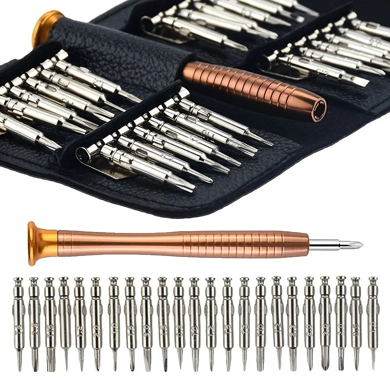 Jeu de Mini tournevis de précision 25 en 1, tournevis Torx électronique, Kit d'outils de réparation d'ouverture pour iPhone caméra montre tablette PC