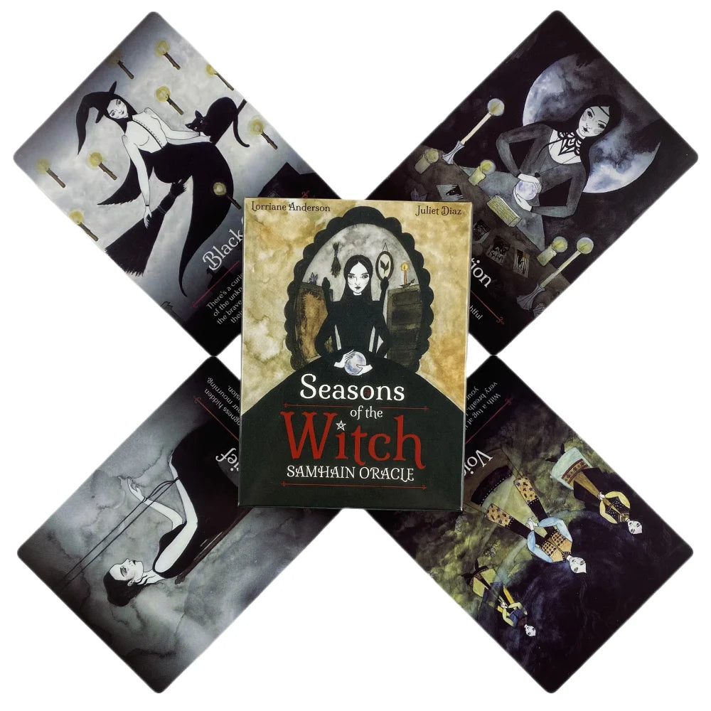 Cartes Oracle des Saisons de la Sorcière Imbolc - Un jeu de 44 cartes divinatoires en anglais - Édition Divination - Jeux de société - Tarot pour les fêtes