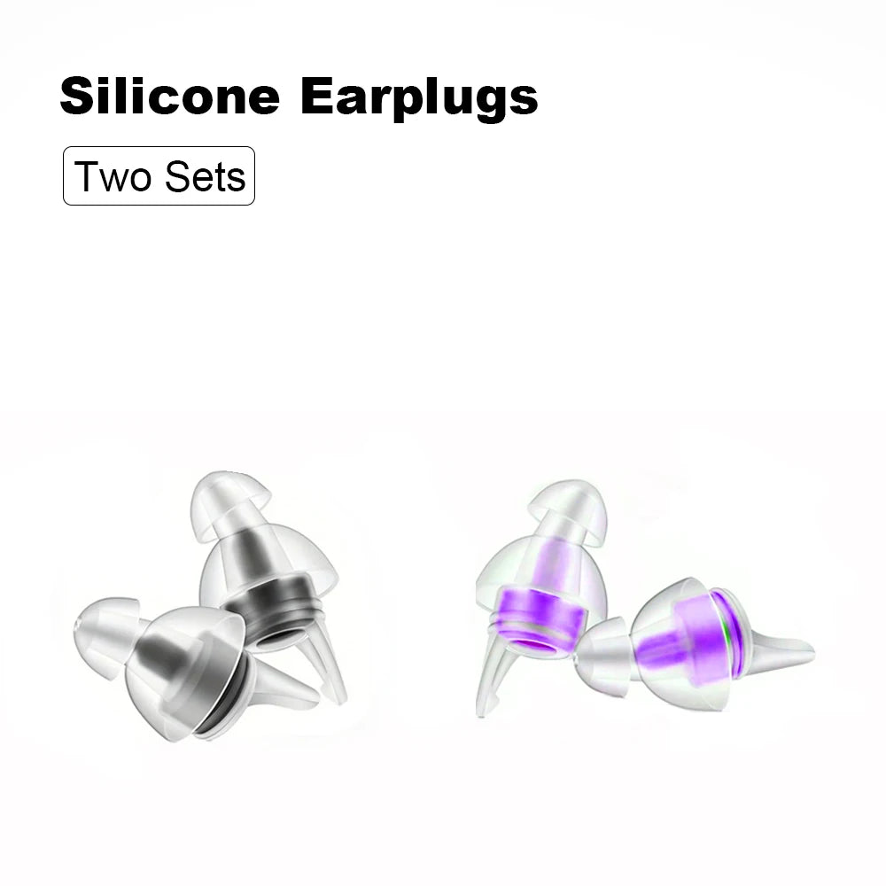 HUAK 2 ensembles de bouchons d'oreilles pour moto – Silicone haute fidélité réutilisables, étanche IPX8 pour la natation et les voyages