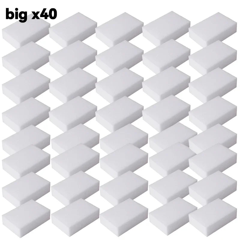 Lot de 5 ou 50 éponges magiques en mélamine, nettoyantes et ultra-absorbantes, pour la cuisine et la salle de bain, outils de nettoyage et produits ménagers