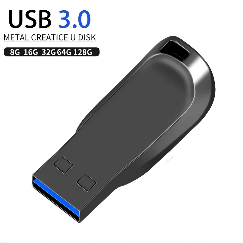 Clé USB 3.0 à tige métallique à grande vitesse, stockage de données Durable, stylo U disque, plusieurs capacités, 128 go, 64 go, 32 go, 16 go, 8 go