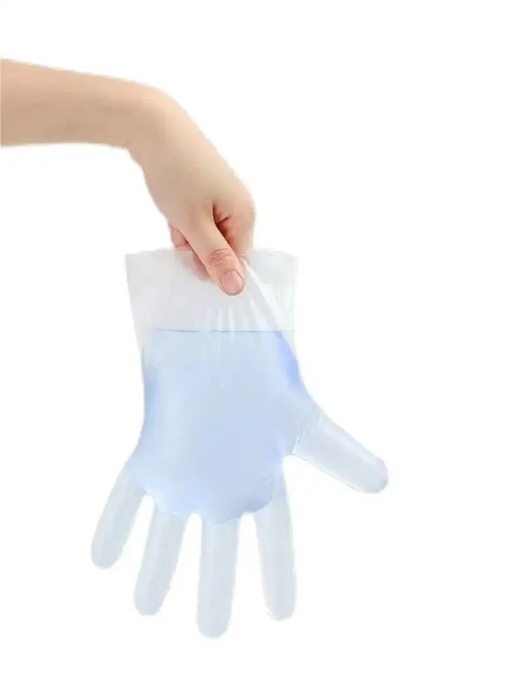100 gants jetables en TPE, gants de vaisselle imperméables, gants de nettoyage ménager, gants résistants à l'huile