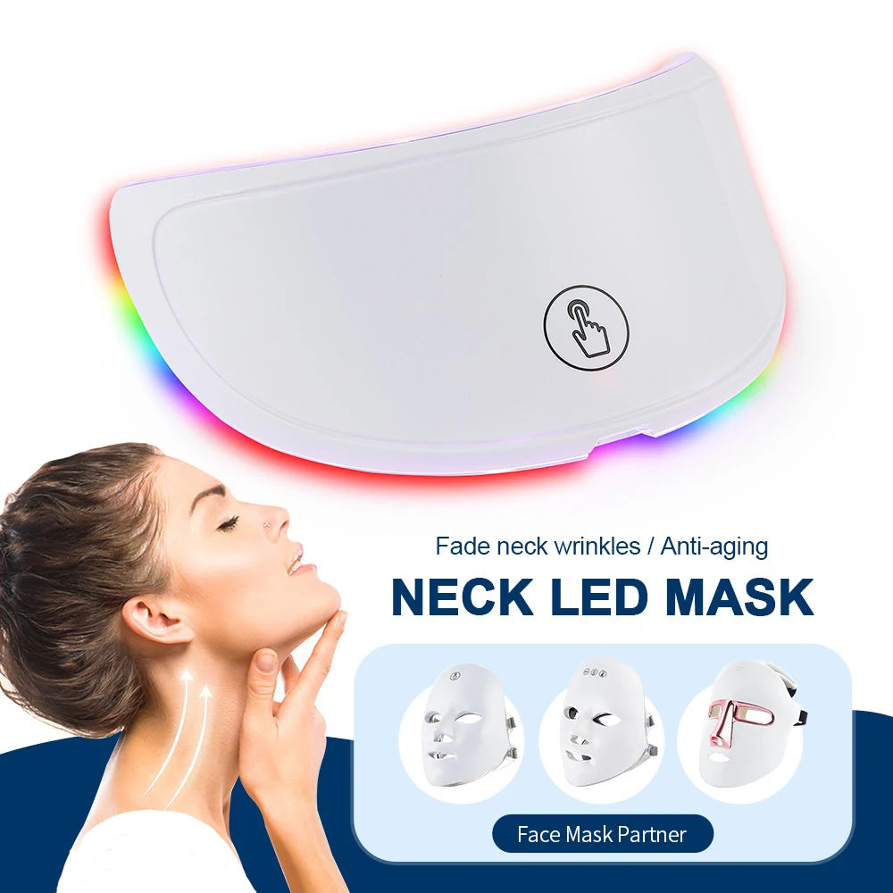 Machine de beauté du visage à LED sans fil, 7 couleurs, Photon, pour resserrer la peau du visage, rajeunissement, masque facial