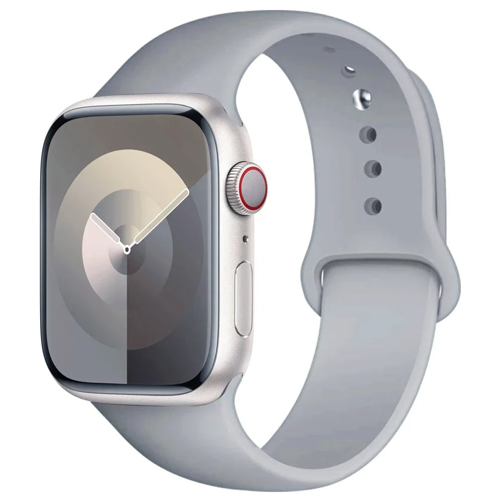 Bracelet en Silicone pour bracelet de montre Apple 44mm 45mm 40mm 41mm 42-38mm 45mm bracelet de sport série iwatch 8 7 6 5 4 3 SE 9 Ultra 2 49mm