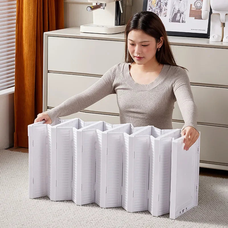 Boîte de rangement à chaussures pliable à 3 ou 6 niveaux, transparente, empilable et anti-poussière, avec étagère.
