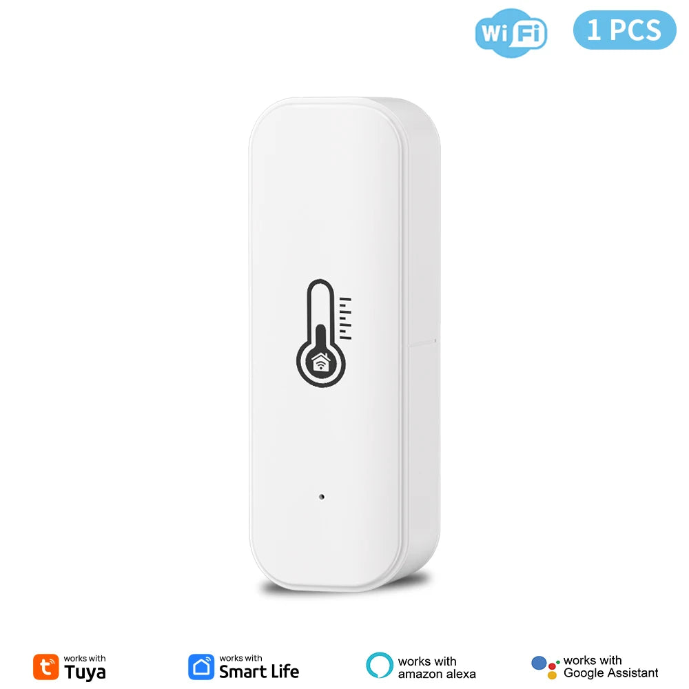 Tuya WiFi/ZigBee Temperature and Humidity Smart Home Thermometer Hygrometer APP Remote Alarm Work with Alexa Google Home