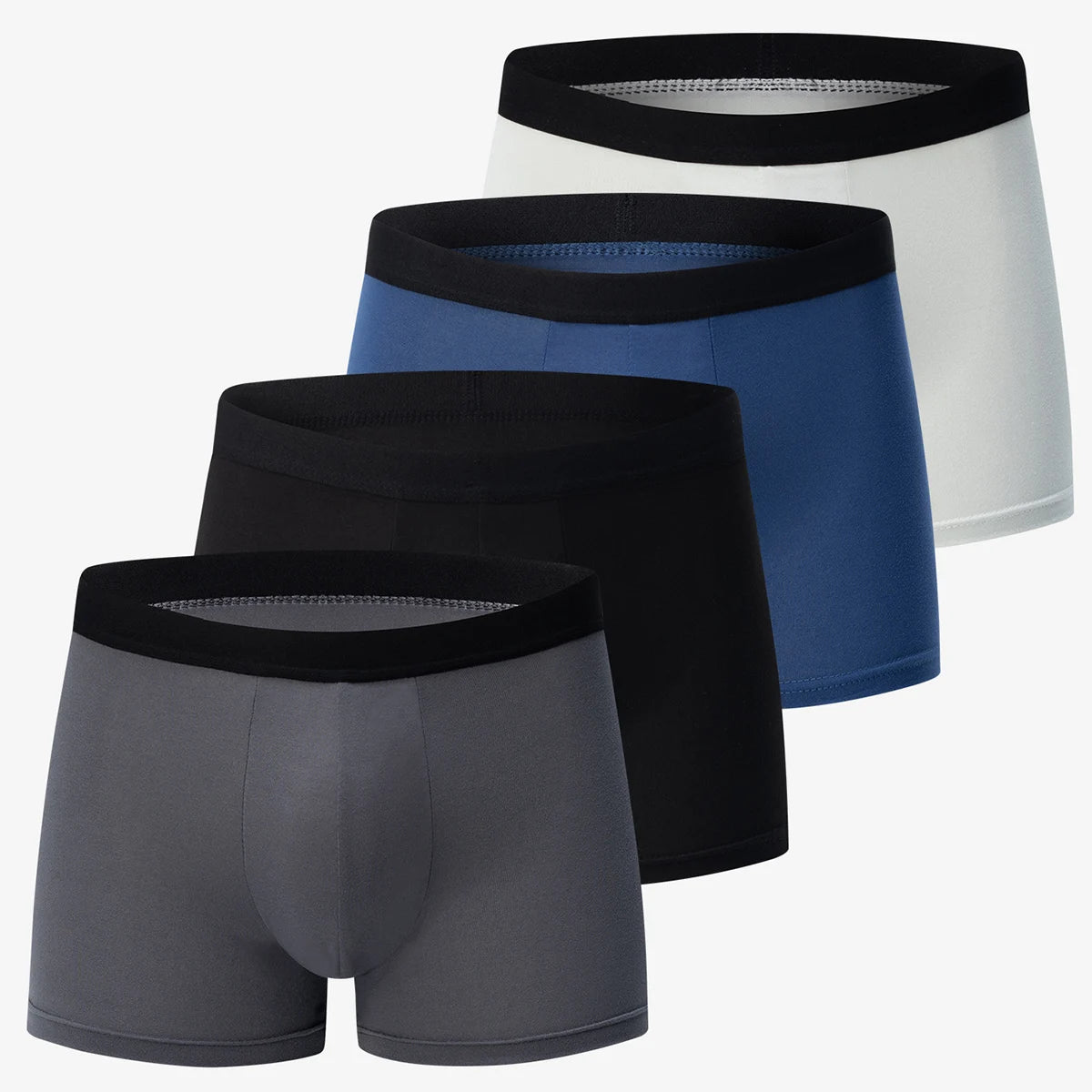 Ensemble de 4 sous-vêtements pour hommes, confortables et tendance, shorty imprimé grande taille, maillot de bain jusqu'à 6XL pour adolescents