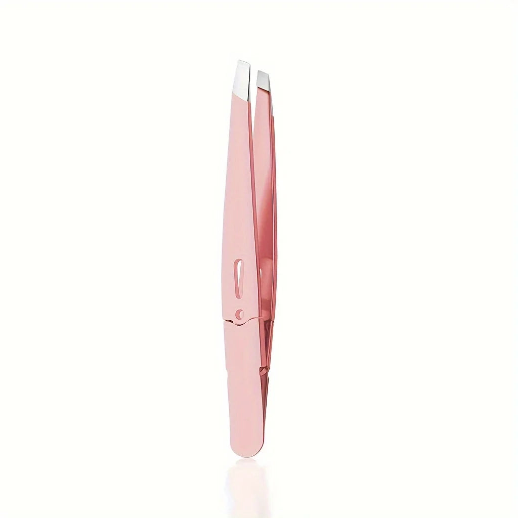 Pince à sourcils colorée, beauté des cheveux, extracteur de poils fins, en acier inoxydable, pinces à sourcils inclinées, outils de maquillage