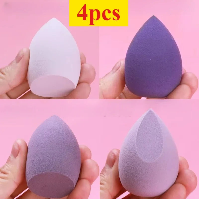 Ensemble de 4/7/18 éponges à maquillage adaptées à l'application de crèmes liquides, BB crèmes et poudres. Éponge à maquillage double usage (sec/humide)
