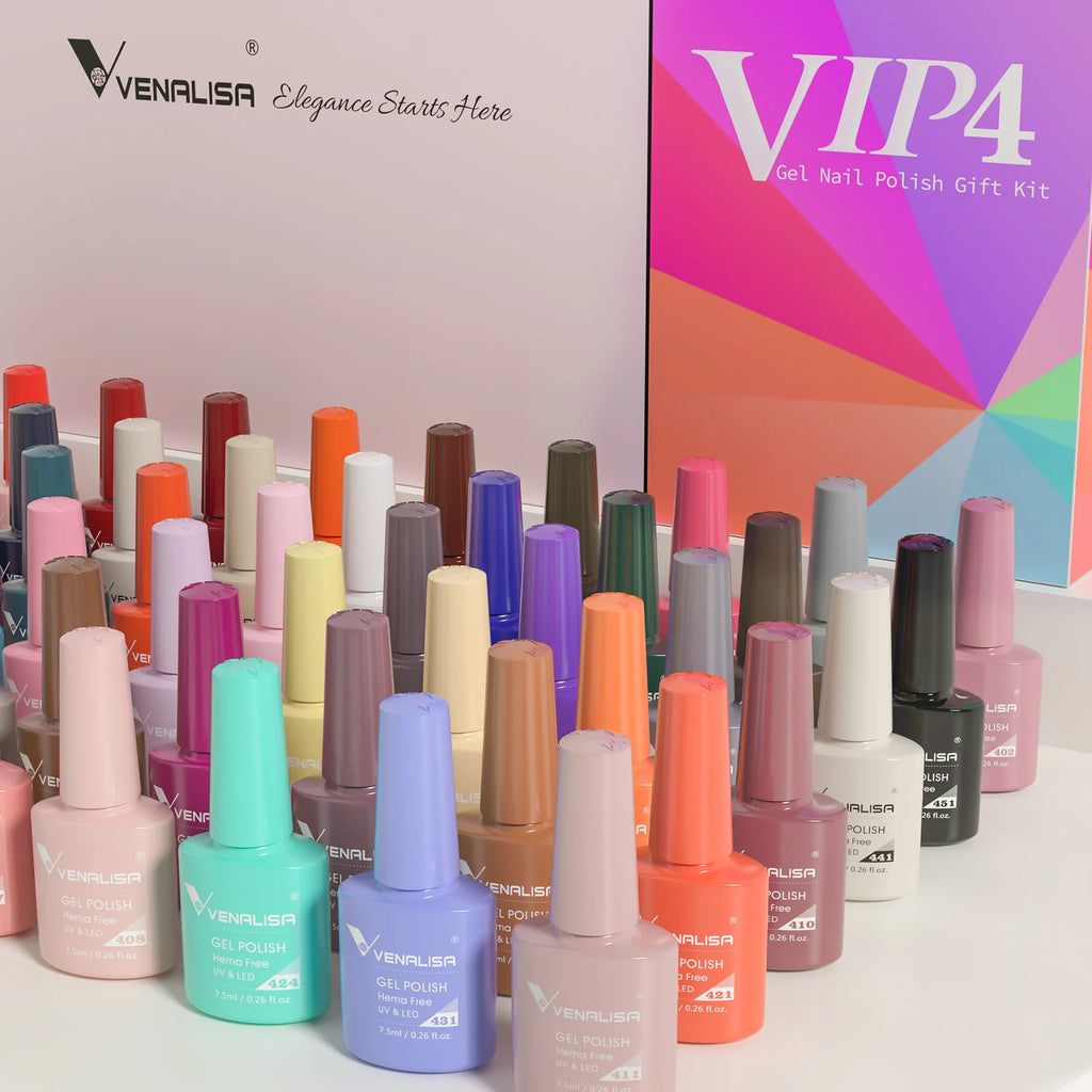 Vernis à ongles gel Venalisa 7,5 ml SANS HEMA, semi-permanent, UV/LED, couvrance totale, texture ultra-douce, manucure sublime