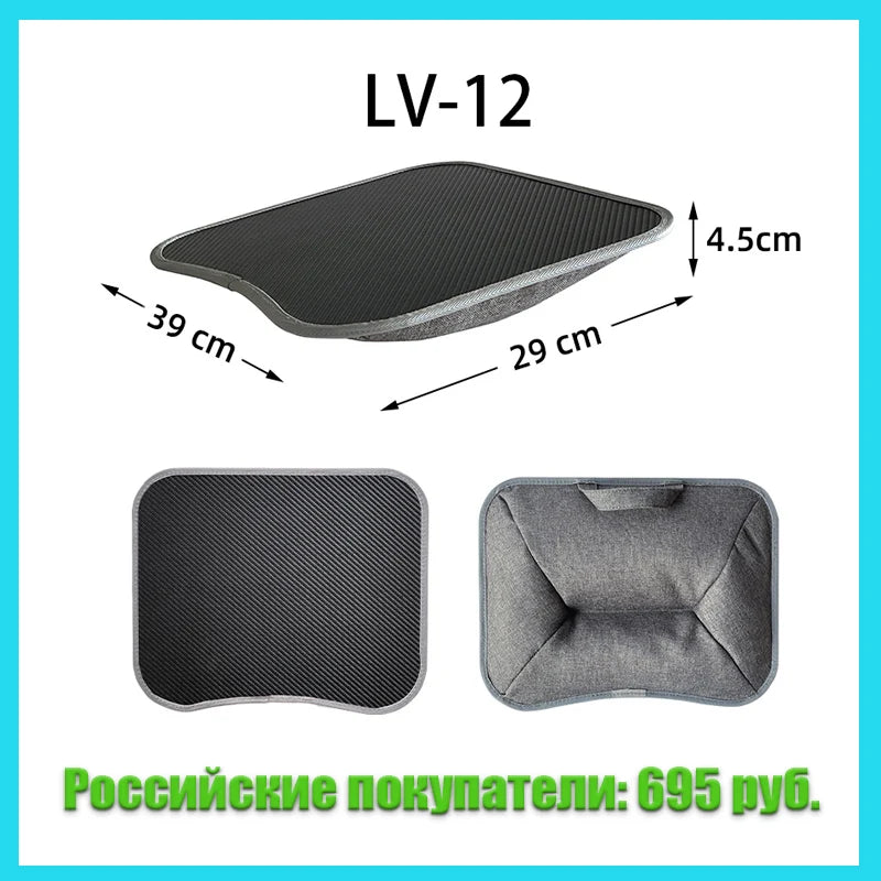 Bureau multifonctionnel pour ordinateur portable MUMUCC avec coussin et garni de particules de mousse, petite table d'appoint, grand tapis de souris rigide